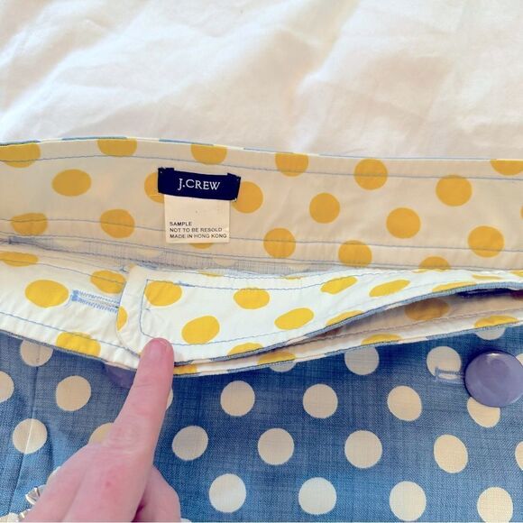 J. Crew Polka Dot Mini Skirt Size 2 - Picture 3 of 4